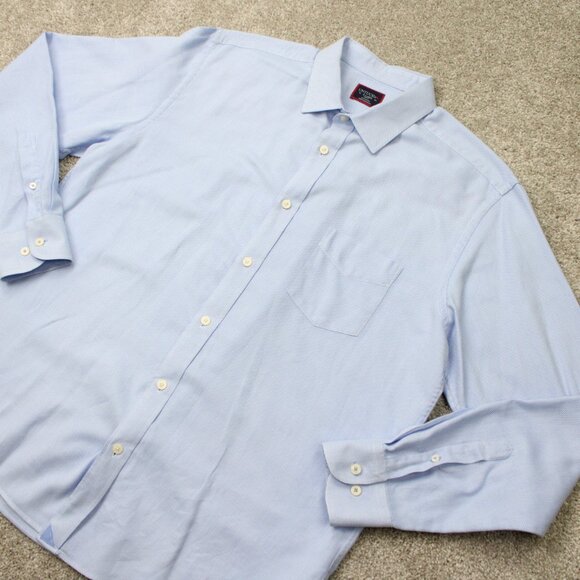 UNTUCKit Kvint Shirt Men XL Blue Slim Fit 100% Cotton Long Sleeve Button X-large - Picture 4 of 13